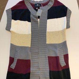 New 7for all mankind Long Sweater sz S oversize